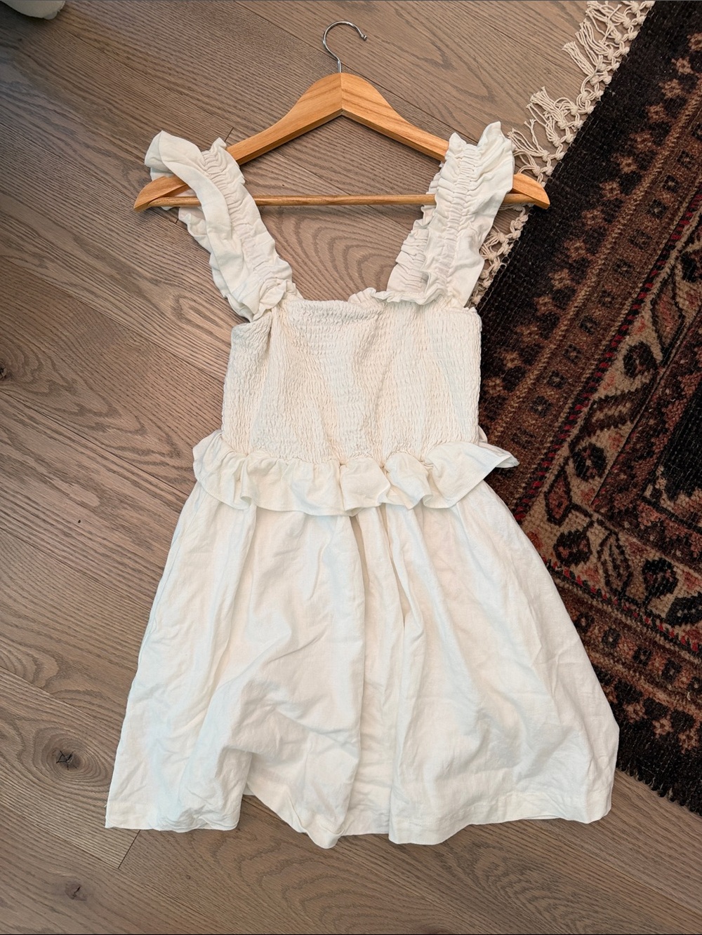 Tularosa White Mini Ruffle Sundress - Picture 3 of 9